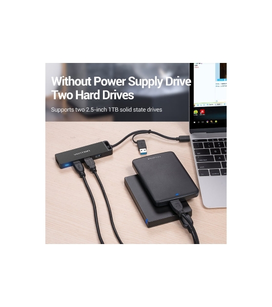 Концентратор Vention CHTBB, USB/USB Type-C, USB, USB