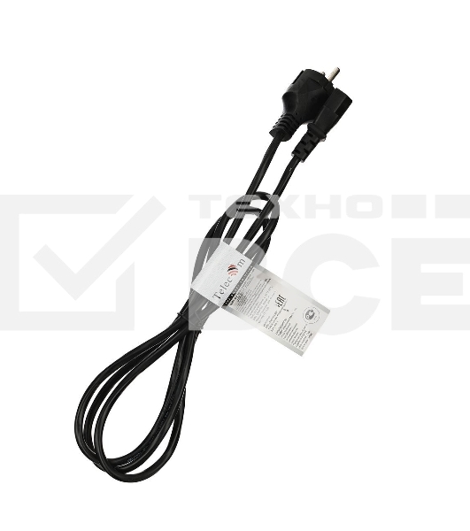 Кабель компьютер-розетка 220V EURO VDE 3G*1.0mm2 медь TELECOM TE021-CU 1,8м