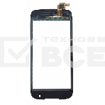 Сенсорное стекло (тачскрин) для Fly IQ4405 Quad EVO Chic 1, черное, фото2