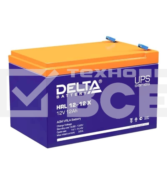 Батарея Delta HRL 12-12 X (12А\ч, 12В) свинцово- кислотный  аккумулятор
