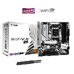 Материнская плата ASRock B650M PRO RS WIFI, Socket AM5, AMD B650, 4xDDR5-5200, HDMI+DP, 2xPCI-Ex16, 4xSATA3(RAID 0/1/10), 3xM.2, 8 Ch Audio, 1x2.5GLan, WiFi, (4+4)xUSB2.0, (3+4)xUSB3.2, (1+1)xUSB3.2 Type-C™, mATX, RTL,, фото 1
