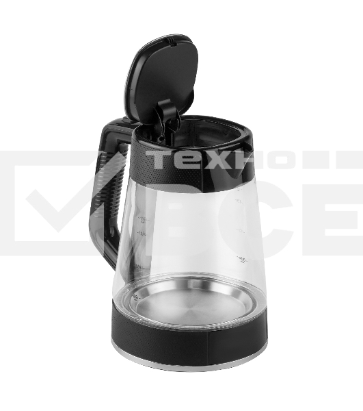 Чайник Centek CT-1014 (черный) стекло 1.7л, 2200Вт, LED, Защита от перегрева, STRIX контроллер
