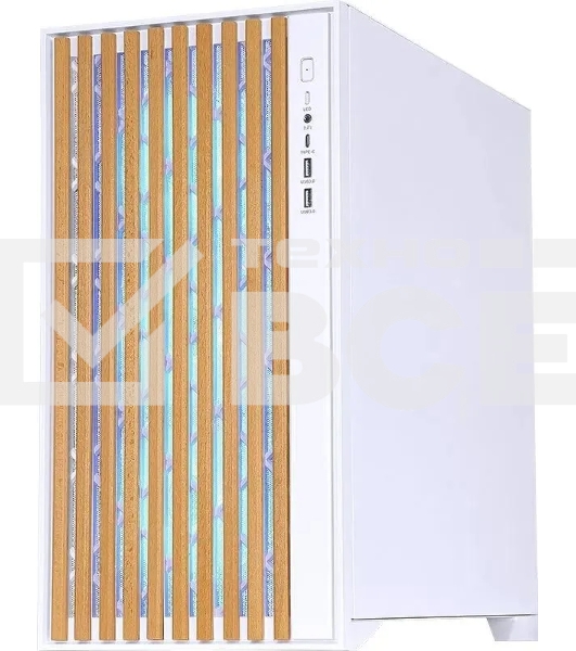 Компьютерный корпус Aerocool / Formula TimberLine T0 белый без БП mATX 6x120mm 6x140mm 2xUSB3.0 audio