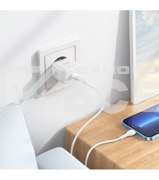 Сетевое зар./устр. Hoco N32 Glory White 30W 3A+2A+1.5A (PD+QC+AFC) USB Type-C универсальное белый