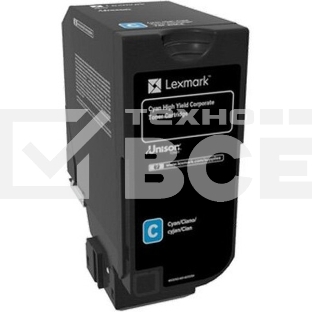 Картридж F+ imaging голубой 12000 стр. для Lexmark CS725, CX725 (аналог 74C5HCE)