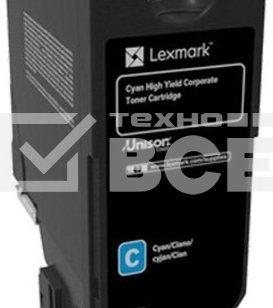 Картридж F+ imaging голубой 12000 стр. для Lexmark CS725, CX725 (аналог 74C5HCE)