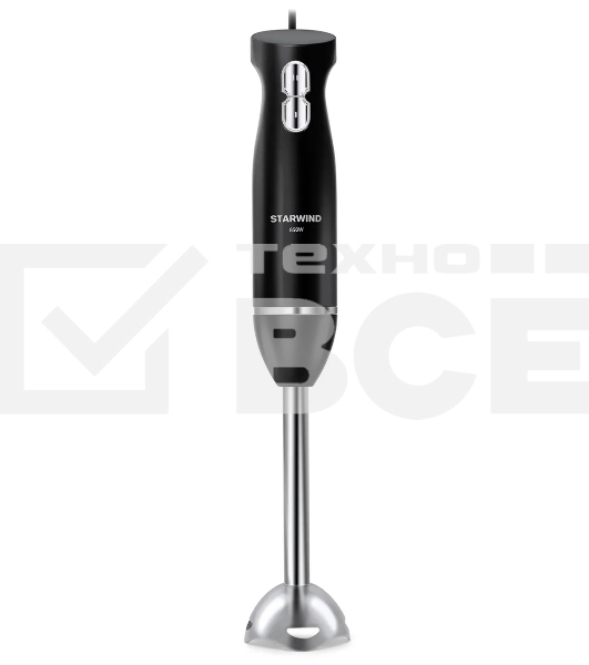 Блендер погружной Starwind SBP2200 850Вт черный/серебристый