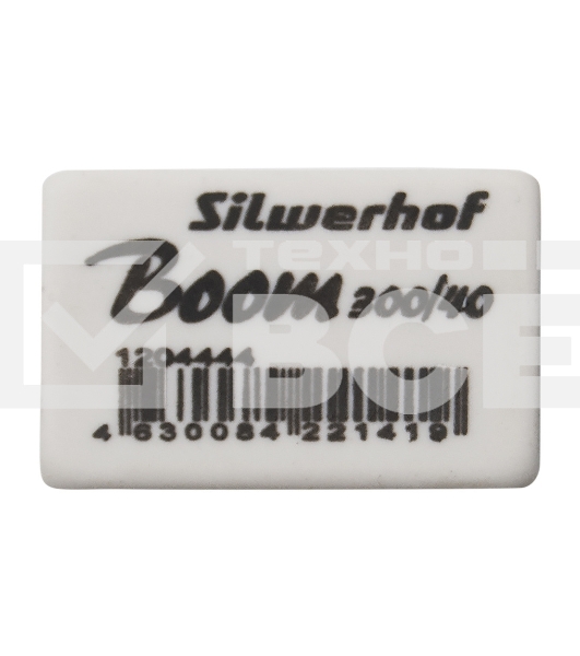 Ластик Silwerhof Boom 300/40 181148 35.5х23х8мм каучук термопластичный белый