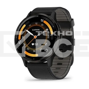 Смарт-часы Garmin Venu 3 черный, кожаный ремешок 45мм