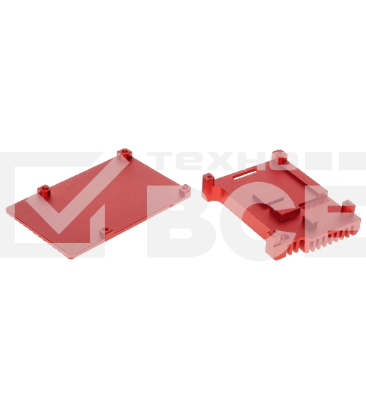Корпус Qumo Aluminum case without fan, Raspberry Pi 4, red(RS004)