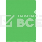 Папка-уголок Silwerhof Eco тисненый A4 пластик 0.12мм зеленый, фото 1
