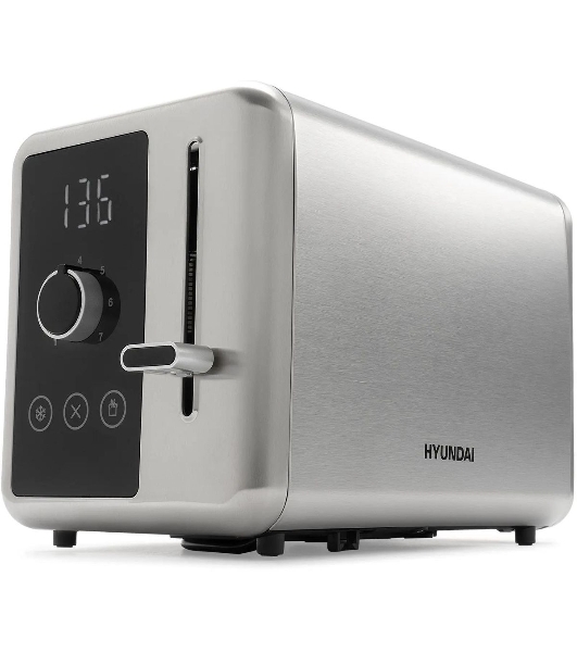 Тостер Hyundai HYT-3305 800Вт черный/серебристый