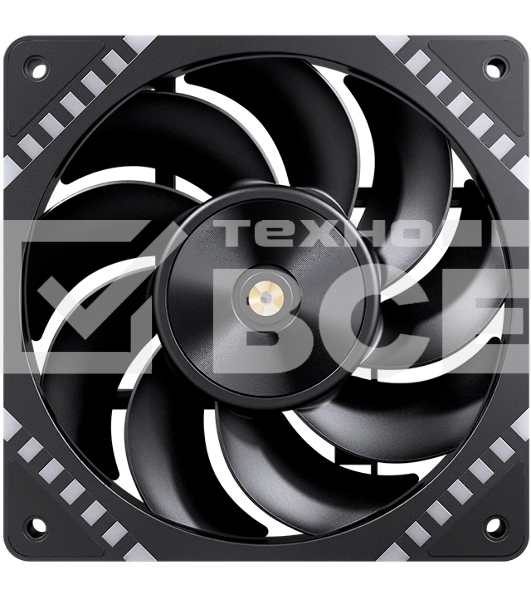 Вентилятор для корпуса JONSBO HF2-120BR Reverse (120x120x25мм, 4-pin PWM, ARGb, 63.3CFM, 29.5dBA, 2200RPM, черный)