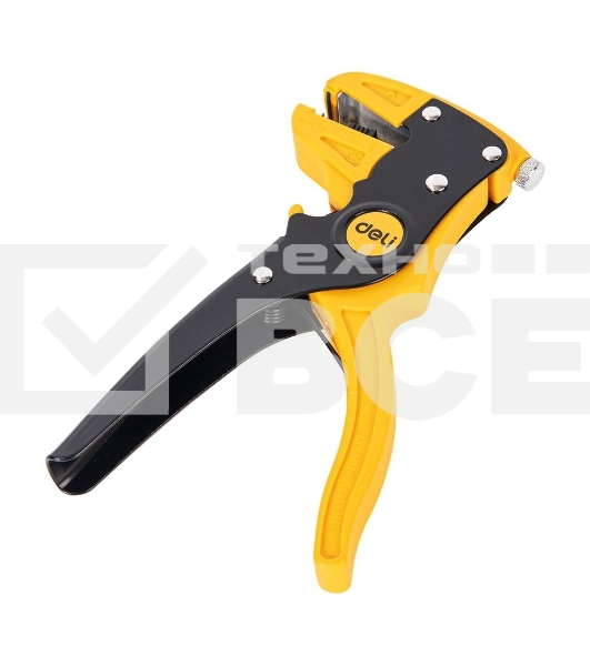 Автоматические клещи для снятия изоляции (стриппер) Deli DL2003 180мм, диапазон зачистки 0,5-6 мм, пружина с автоматическим возвратом