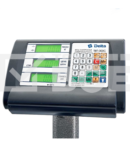 Весы торговые DELTA ТВП-300С до 300кг/100г