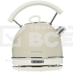 Чайник электрический Ariete Vintage 2877/03. Мощность 2000 Вт, объем 1.7 л, бежевый (6/48), фото2