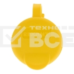 Розетка переносная влагозащищенная Rexant с крышкой, с/з, 16 А, IP44, каучук, желтый, фото3