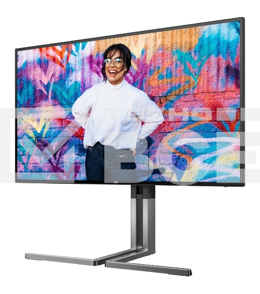 Монитор 27' AOC U27U3CV Nano IPS 3840x2160, 60 Гц (75 Гц макс.), 4 мс, 16:9, 400 кд/м², 2×HDMI 2.0, DP 1.4, USB-C (96 Вт PD), USB Hub (4×USB 3.2 Gen2 + 1×USB-C), RJ-45, 3.5 Jack, динамики (2×3 Вт), DisplayHDR 400, Adaptive-Sync, KVM, черный