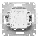 Механизм выключателя EKF UP1-SWW-21 двухклавишный, проходной, белый Эпика, фото2