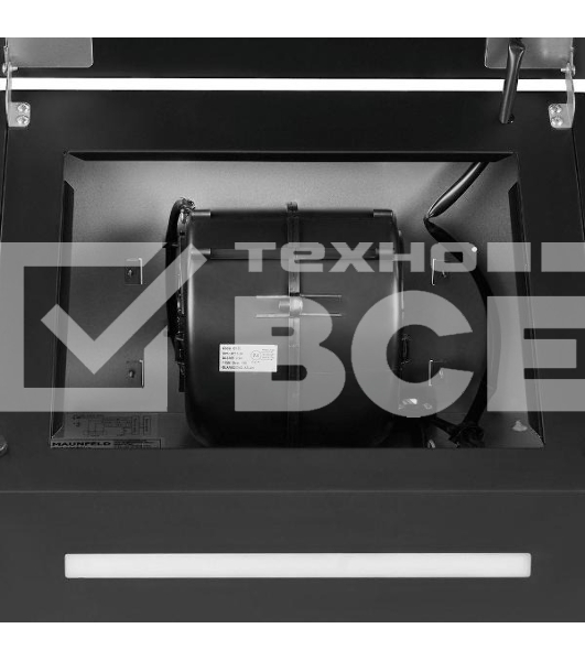 Вытяжка наклонная Maunfeld Falcon 60 Glass черная, 59.5 см, 1150 куб. м/ч, 54 дБ