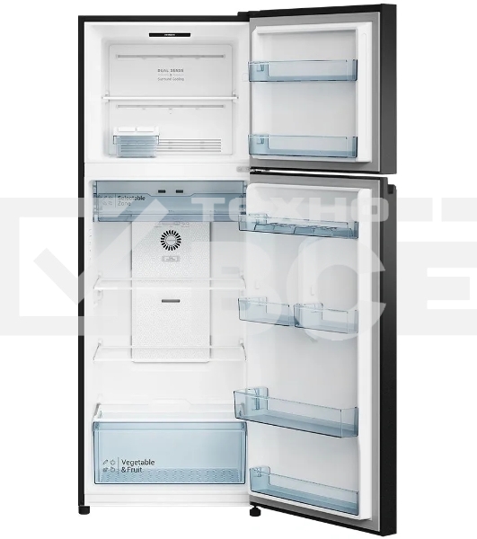 Холодильник Hitachi HRTN6443SUCS черный двухкамерный 315/94л морозилка сверху