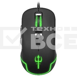 Мышь проводная Oklick 925G STORM черный, 3200 dpi, USB, кнопки - 6