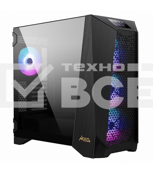 Компьютерный корпус MSI MEG PROSPECT 700R Mid-Tower, E-ATX, 2xUSB 3.2, 1xUSB-C, Audio I/O, 4x140 ARGB fan, Laminated Tempered Glass, (41556)