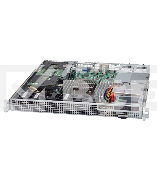 Компьютерный корпус 1U, Support WIO MB, max MB size 12.3