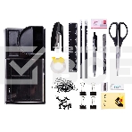 Настольный набор Deli E38254 (16 предметов) пластик, черный, фото2