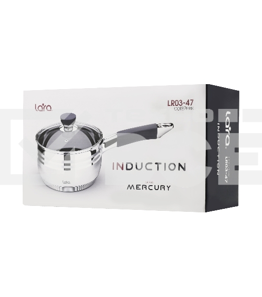 Сотейник LARA LR03-47 2.1 л, с крышкой, 16 см, нержавеющая сталь