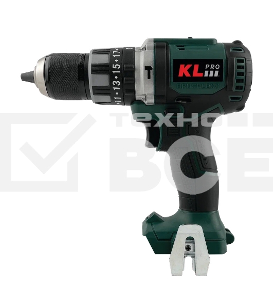 Профессиональный ударный бесщеточный шуруповерт Klpro KLDM18BH-00 (18В, без ЗУ и АКБ, 70Нм, 2 скорости, 23-ступени к/м, подсветка,в кейсе)