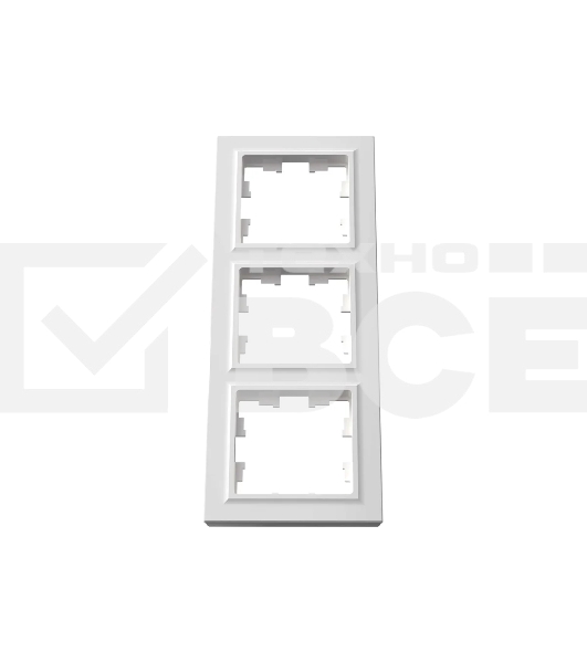 Рамка 3-мест. IEK BRITE РУ-3-БрБ бел.