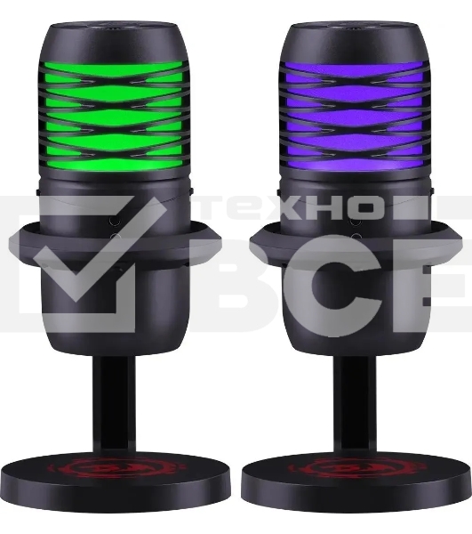 Игровой стрим микрофон Redragon Nebula GM211 USB,Кардиоидный,6 цвет.подсв._1