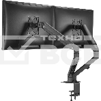 Кронштейн для мониторов Ultramounts UM729 черный 17'-27' макс.7кг крепление к столешнице поворот и наклон, фото10