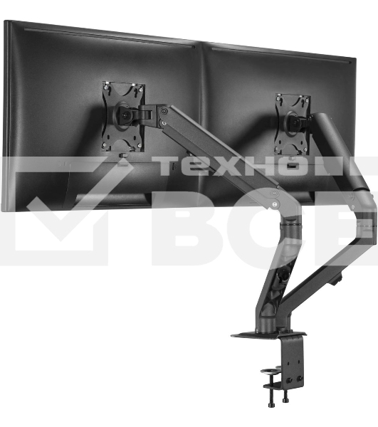 Кронштейн для мониторов Ultramounts UM729 черный 17'-27' макс.7кг крепление к столешнице поворот и наклон