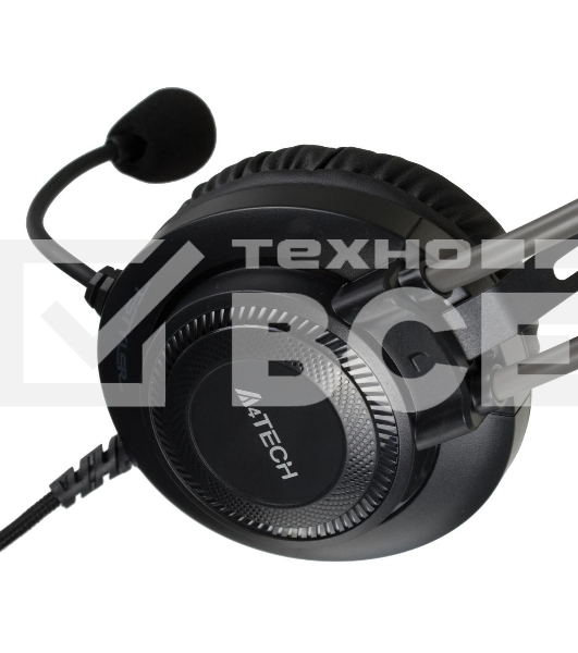 Гарнитура проводная с микрофоном A4Tech Fstyler FH200U серый 2м накладные USB оголовье (FH200U GREY)