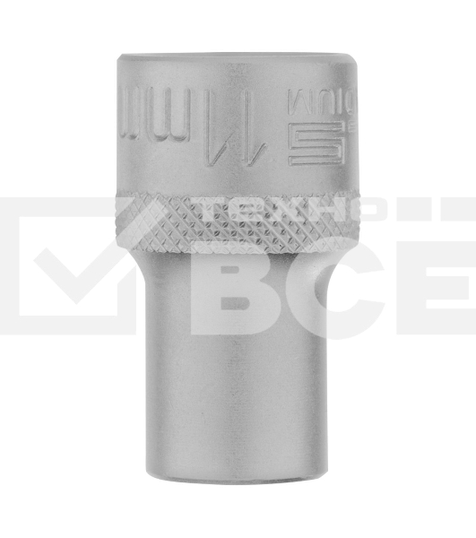 Головка торцевая Stels 11 мм, 6-гранная, CrV, под квадрат 1/2'