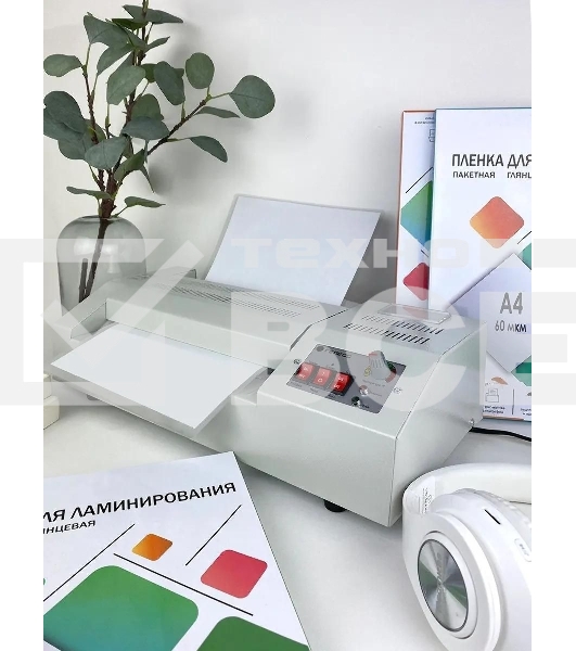 Ламинатор Гелеос ЛМ A4 Про, 4 вала, А4, 250мкм, 620 мм/мин