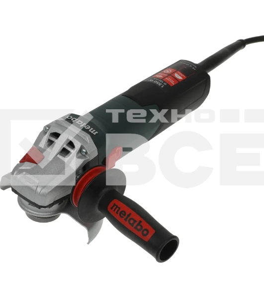 Угловая шлифовальная машина Metabo WE 15-125 Quick 1550вт, 125мм, 3.5Нм,эл-ка, 11000 об/мин, кейс, вес 2.5 кг