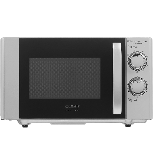 Микроволновая печь CASO MG 20 Ecostyle Ceramic серебристый/черный, 20 л, 700 Вт, переключатели - поворотный механизм