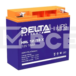 Батарея Delta HRL 12-18 X (17.8 А\ч, 12В) свинцово- кислотный  аккумулятор