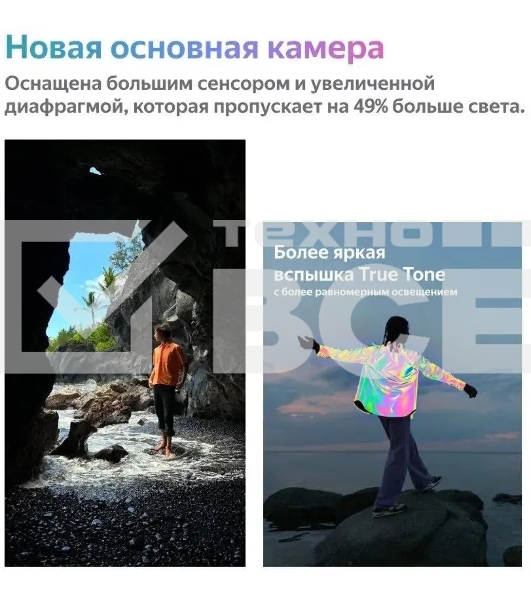 Смартфон Apple iPhone 14 A2882, 6/128Gb, темная ночь