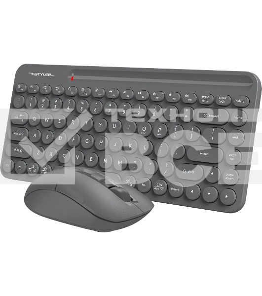 Клавиатура + мышь A4Tech Fstyler FG3200 Air2 клав:серый мышь:серый USB беспроводная slim Multimedia
