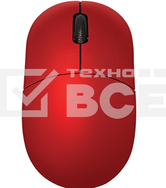 Мышь проводная Qumo Simple Office M92 красный, 1000 dpi, USB, кнопки - 3
