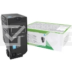 Картридж F+ imaging голубой 12000 стр. для Lexmark CS725, CX725 (аналог 74C5HCE), фото2