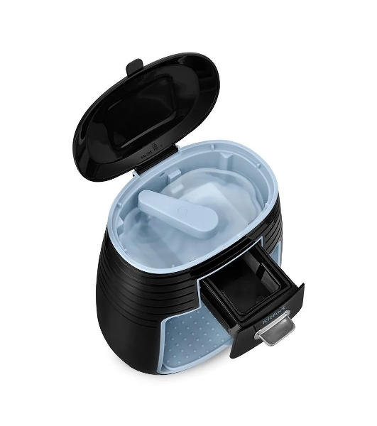 Кофеварка капельная Kitfort КТ-7447 черный/голубой, исп. кофе - молотый, 0.25 л, 450 Вт