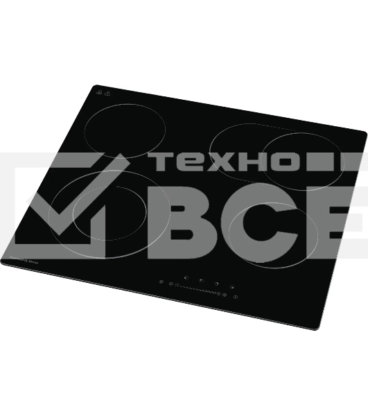 Электрическая варочная панель Zigmund & Shtain CN 43.6 B Hi-Light, независимая, черный