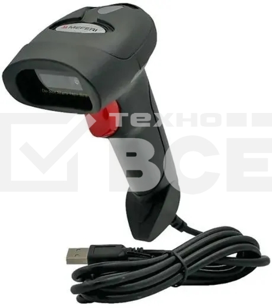 Сканер штрих-кода ручной Meferi MS25C (MS25C-HL5OWWST) 1D/2D, проводной, USB, чёрный