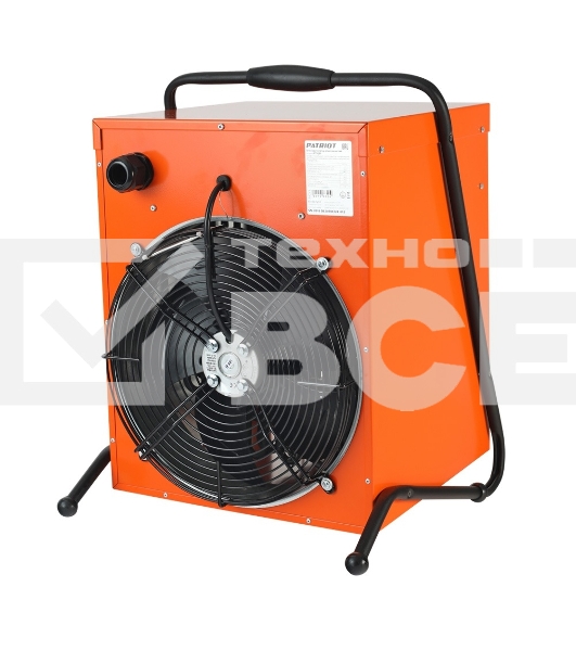 Тепловентилятор Patriot PT-Q 30, оранжевый/черный, 15/30 кВт, 400В, терморегулятор
