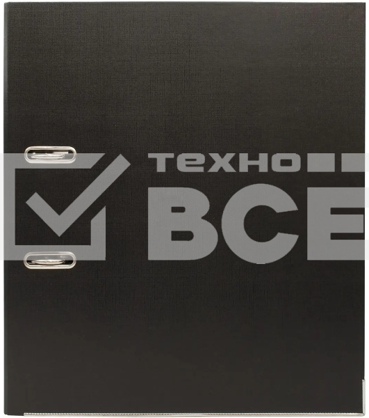 Папка-регистратор Silwerhof 2022106 A4 50мм, двусторонний ПВХ, черный, металлическая окантовка, сборная (упаковка: 2шт)